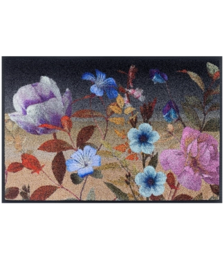 Durų kilimėlis su gėlėmis Midnight Blooms