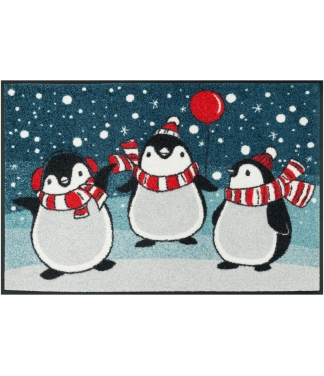Kalėdiškas durų kilimėlis su pingvinais Pingus
