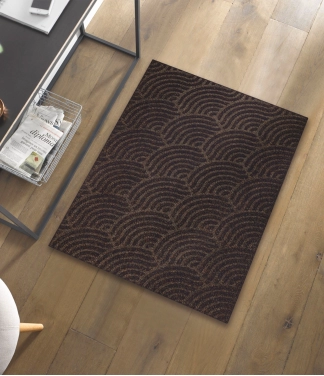 Plaunamas durų kilimėlis Waves Dark Brown