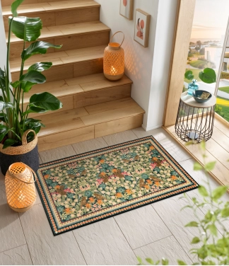 Spalvingas durų kilimėlis Garden Luxe Blue
