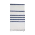 Lininis pledas Island blue stripes