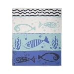 Paplūdimio pledas su jūriniais motyvais Aqua 2