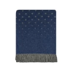 Alpakos vilnos pledas su kutais Alpaca Dark navy 1205 2