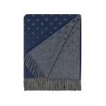 Švelnus alpakos vilnos pledas Alpaca Dark navy 1205