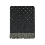 Alpakos vilnos pledas Alpaca Grey Black 1210