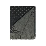 Šiltas ir švelnus alpakos vilnos pledas Alpaca Grey Black 1210 1