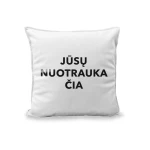 dekoratyvinė pagalvėlė su nuotrauka