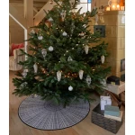 apvalus plaunamas kilimas pilka spalva 2