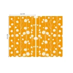 Dieninės užuolaidos geltonos išmatavimai 1