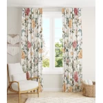 Dieninės gėlėtos užuolaidos rožės