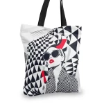 Grafiško rašto pirkinių krepšys