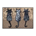 Durų kilimėlis Kleen-Tex Wash+Dry Katzenbande