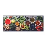 spalvingas kiliminis takas virtuvei