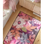 gėlėtas plaunamas kilimas svetainei 3