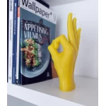 Rankų darbo žvakė OK Yellow 1