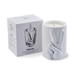 Kvepianti sojų vaško žvakė CandleHand Jar Peace