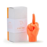 Originali žvakė su dėžute oranžinė spalva