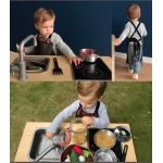 Vaikiška prijuostė odinė BBQ Bovine Brown 1