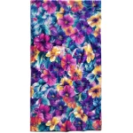 paplūdimio rankšluostis su gėlėmis