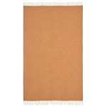 kokybiškas vilnonis pledas su kutais cinamono spalvos 1