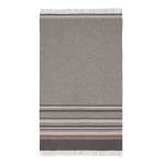 Skandinaviško stiliaus pilkų tonų vilnonis pledas Scandimama Dark Grey 836
