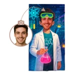 Rankšluostis su jūsų veidu, Chemist 1