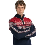 vyriškas megztinis vilnonis tamsiai mėlynas 1