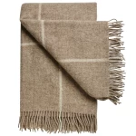 Stilingas ir praktiškas vilnonis pledas Scandimama Oak Brown 068