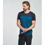 merino vilnos vyriška palaidinė trumpos rankovės mėlyna 1