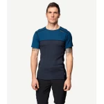 Devold merino palaidinė vyrams trumpos rankovės mėlyna spalva 1