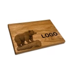 verslo dovanos medinė pjaustymo lentelė lokys