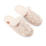 siltos vilnones slepetes beige spalva