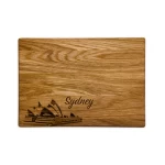 Medinė graviruota pjaustymo lentelė Australija Sydney 2