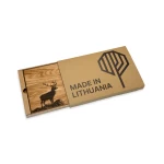 Graviruota medinė lentelė Elnias su dovanų dėžute 1