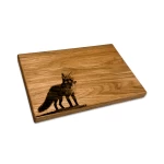 Graviruota medinė pjaustymo lentelė Lapė