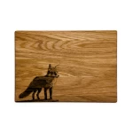 Personalizuota medinė pjaustymo lentelė Lapė 2