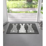 pilkas durų kilimėlis kiškiai wash+dry