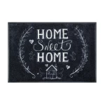 Juodas durų kilimėlis namams Chalky Home