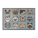 Durų kilimėlis su katinais namams Love Cats