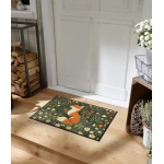 Plaunamas durų kilimėlis Floral Fox 1