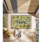 Plaunamas durų kilimėlis su užrašu Lovely Home 1