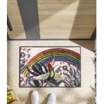 Margas durų kilimėlis Rainbow Garden 1