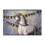 Durų kilimėlis su vienargiu Unicorn