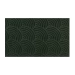 Tamsiai žalias durų kilimėlis Waves Midnight Green 