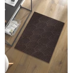Plaunamas durų kilimėlis Waves Dark Brown 1