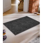 Plaunamas durų kilimėlis Waves Dark Grey 1