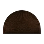 Tamsiai rudas lauko kilimėlis Halfmoon Dark Brown