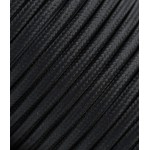 Trigyslis juodas tekstilinis kabelis 3x1,5 mm²