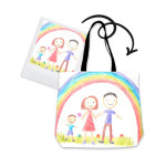 Personalizuotas krepšys su vaikų kūryba 2