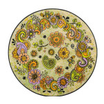 Apvalus kilimas Happy Flowers